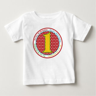 第1誕生日Tシャツ ベビーTシャツ