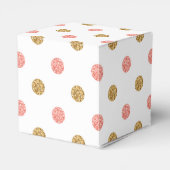 第1誕生祝いピンク&金ゴールドグリッターワン フェイバーボックス (裏面サイド)