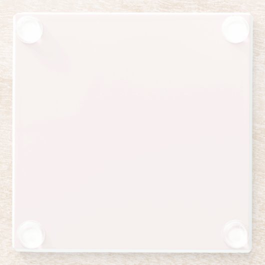 第1赤面無地のピンクカラー13-2003 2022 ガラスコースター (裏面)