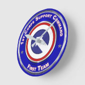 第1部隊支援部隊 ラウンド壁時計 (傾斜)