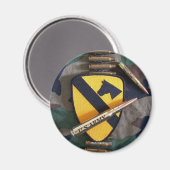 第1騎兵ディビジョン空室分割フォートフードマグネット マグネット (正面/裏面)