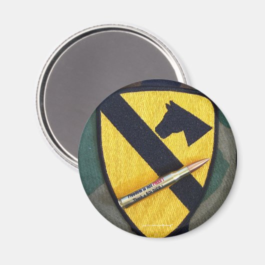 第1騎兵ディビジョンcav空砦フードアーム獣大隊マグネット マグネット (正面/裏面)