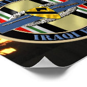 第1騎兵師団の歩兵OIF退役軍人 ポスター (角)