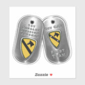 第1騎兵師団の犬タグ シール (シート)