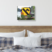 第1騎兵師団の空軍cavベトナム戦争退役軍人 キャンバスプリント (インサイチュ (寝室))