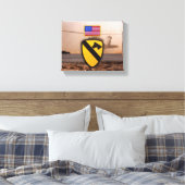 第1騎兵師団の空軍cavベトナム戦争退役軍人 キャンバスプリント (インサイチュ (寝室))