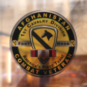 第1騎兵師団アフガニスタン退役軍人 ウィンドウサイン (シート2)