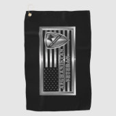 第1騎兵師団アフガニスタン退役軍人 ゴルフタオル (正面)