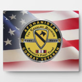 第1騎兵師団アフガニスタン退役軍人 フォトプラーク (正面)