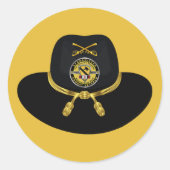 第1騎兵師団アフガニスタン退役軍人 ラウンドシール (正面)