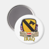 第1騎兵師団エアキャブ空母退役軍人 マグネット (正面/裏面)