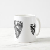 第1騎兵師団スチールパッチデザイン コーヒーマグカップ (正面右)