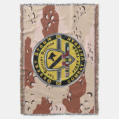 第1騎兵師団デザートストーム退役軍人 スローブランケット (正面縦)