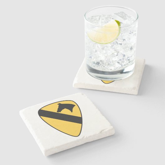 第1騎兵師団パッチ愛国者 ストーンコースター (横)