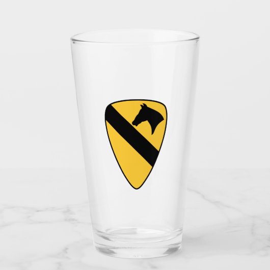 第1騎兵師団パッチ愛国者 タンブラーグラス (正面)