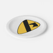 第1騎兵師団パッチ愛国者 ペーパープレート (アングル)