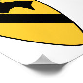 第1騎兵師団パッチ愛国者 ポスター (角)