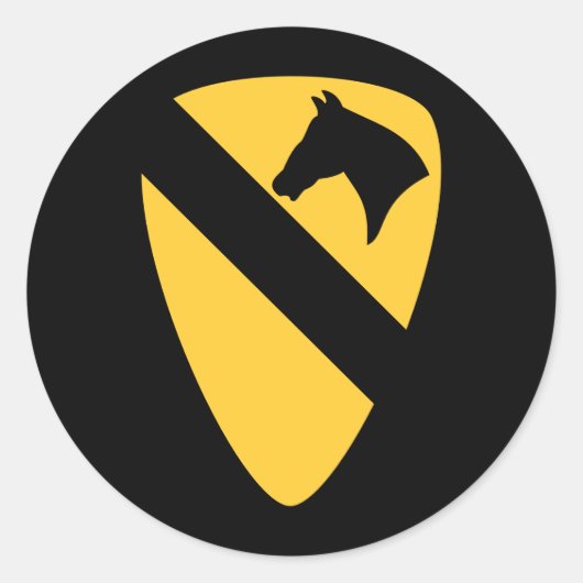 第1騎兵師団パッチ愛国者 ラウンドシール (正面)