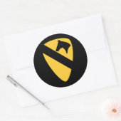 第1騎兵師団パッチ愛国者 ラウンドシール (封筒)