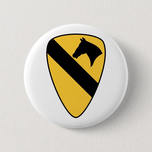 第1騎兵師団パッチ愛国者 缶バッジ (正面)