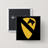 第1騎兵師団パッチ愛国者 缶バッジ (正面&裏面)