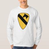 第1騎兵師団パッチ愛国者 Tシャツ (正面)