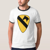 第1騎兵師団パッチ愛国者 Tシャツ (正面)