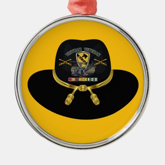 第1騎兵師団ベトナムクリスマス メタルオーナメント (正面)