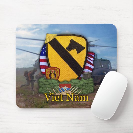 第1騎兵師団ベトナム退役軍人ヴェッツMousepa マウスパッド (マウス)