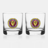 第1騎兵師団退役軍人 ウイスキーグラス (正面)