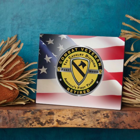 第1騎兵師団退職した退役軍人 フォトプラーク (側面)