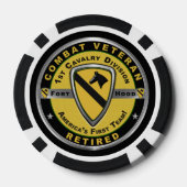 第1騎兵師団退職した ポーカーチップ (裏面)