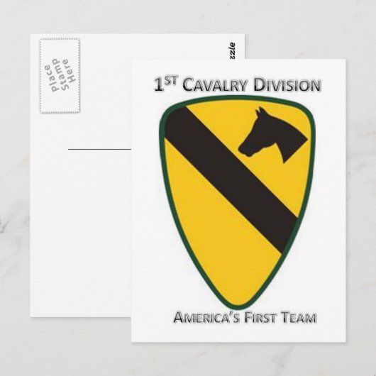 第1騎兵師団 ポストカード (正面/裏面)