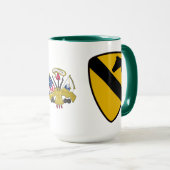 第1騎兵戦闘サービス識別バッジ マグカップ (正面右)