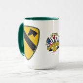 第1騎兵戦闘サービス識別バッジ マグカップ (正面左)