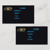 第1騎兵空軍cav vet vetイラクnamビジネスカード 名刺 (正面/裏面)