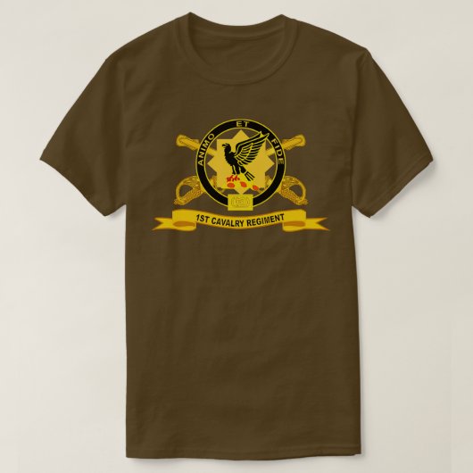 第1騎兵連隊 ブラ リボン Tシャツ (デザイン正面)