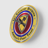 第1騎兵部記念 ラウンド壁時計 (傾斜)