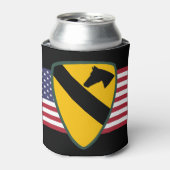 第1騎兵部門パッチ統一された州 缶クーラー (缶正面)