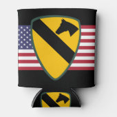 第1騎兵部門パッチ統一された州 缶クーラー (正面)