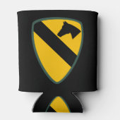 第1騎兵部門パッチ統一された州 缶クーラー (裏面)