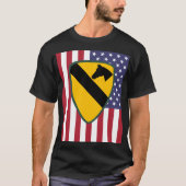 第1騎兵部門パッチ統一された州 Tシャツ (正面)