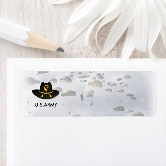 第1騎兵部隊ベレー戦隊フラッシュイラク差出人住所ラベル ラベル (インサイチュ)