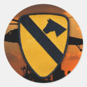 第1騎兵隊はcavの空中機動のスクラップブックパッチを乾燥します ラウンドシール (正面)