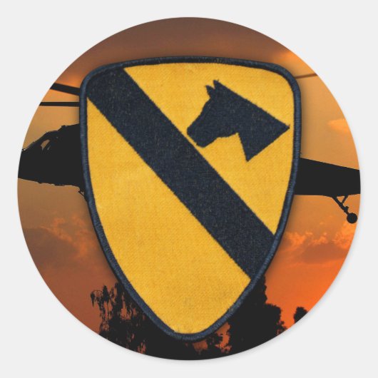 第1騎兵隊はcavの空中機動のスクラップブックパッチを乾燥します ラウンドシール (正面)