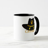 第1騎兵隊はcavの退役軍人の帽子のイラクパッチのマグを乾燥します マグカップ (正面右)