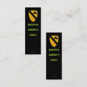 第1騎兵隊はcavの退役軍人パッチのプロフィールカードを乾燥します スキニー名刺 (正面/裏面)