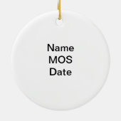 第1騎兵隊部のオーナメント セラミックオーナメント (裏面)