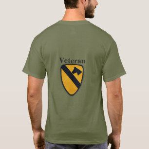 第1騎兵隊部の空気Cav Fort Hoodパッチ Tシャツ
