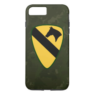 第1騎兵隊部の"最初チーム"深緑色の迷彩柄 iPhone 8 PLUS/7 PLUSケース